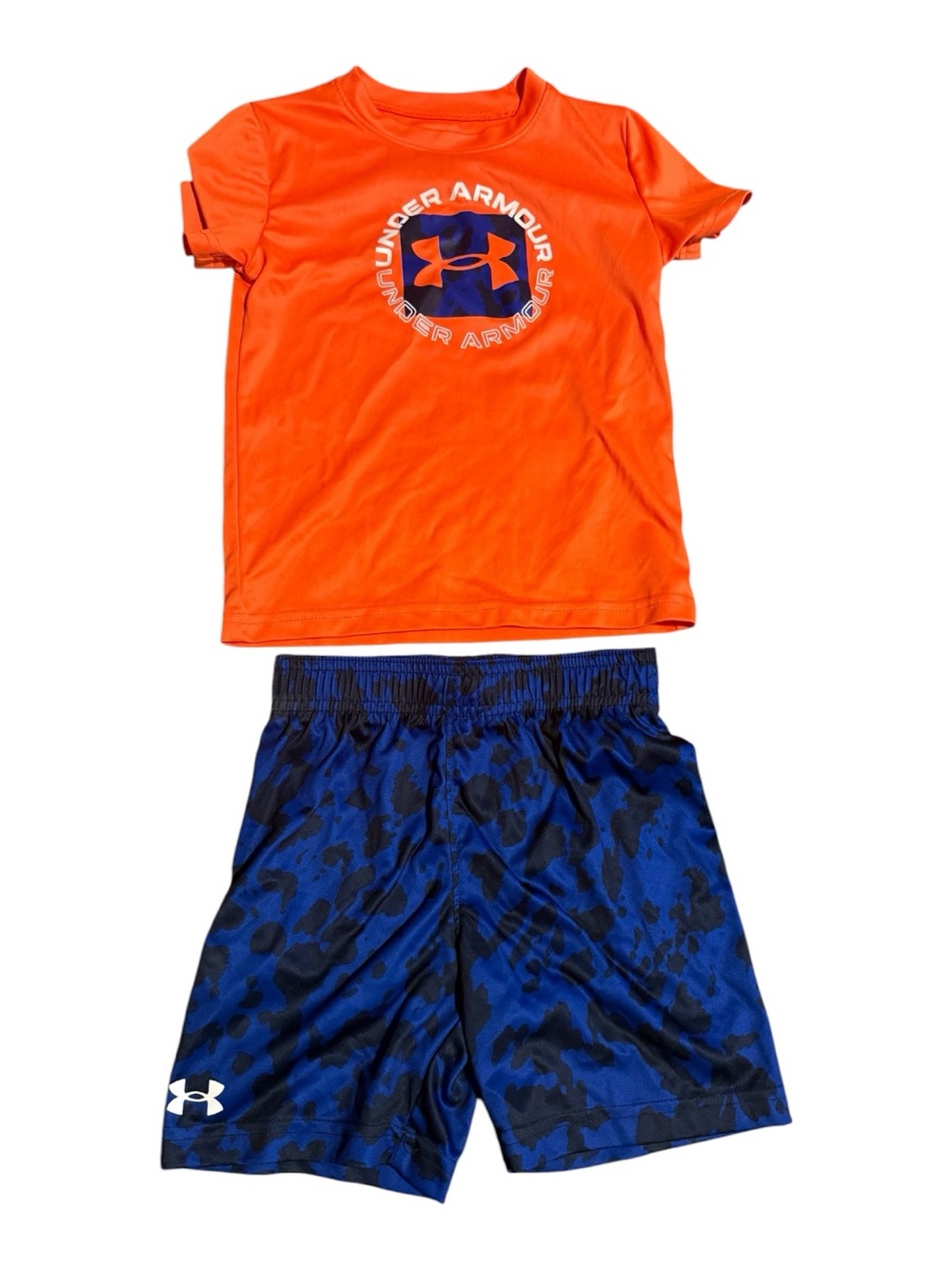 Under Armour Bright Orange Boys Logo Performance Tee